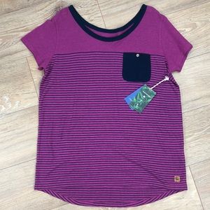 NWT Ten Tree Hemp & Organic Cotton Tee-Mauve LG